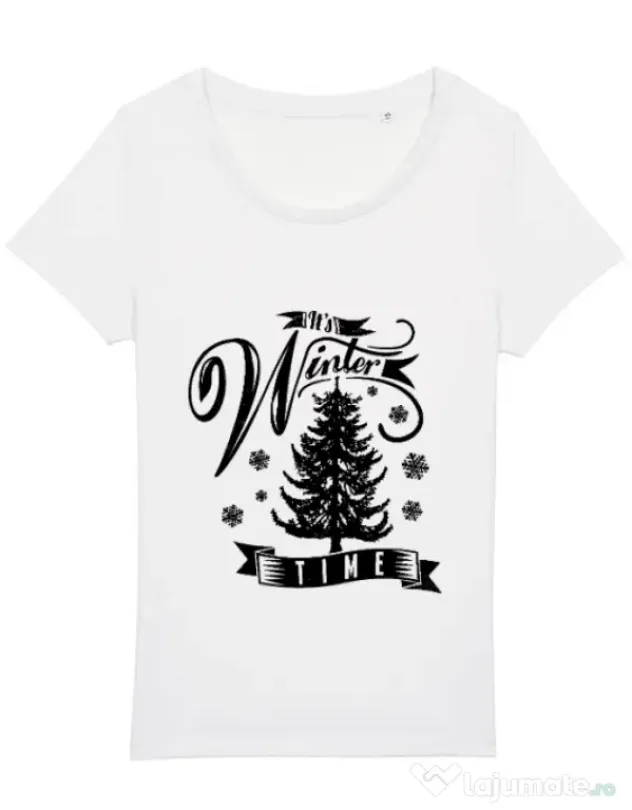 Tricou STANLEY STELLA dama Winter time Alb
