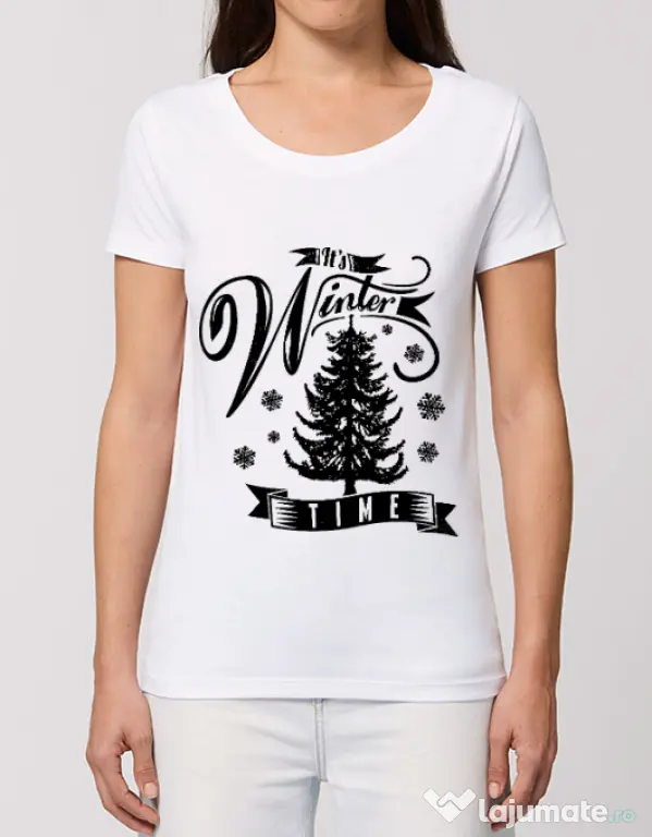 Tricou STANLEY STELLA dama Winter time Alb