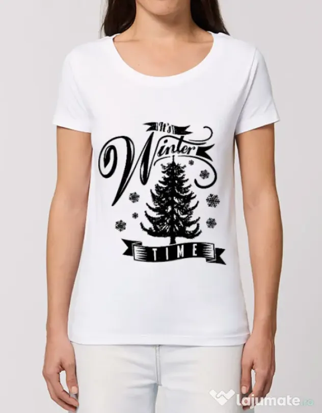 Tricou STANLEY STELLA dama Winter time Alb