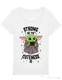 Tricou STANLEY STELLA dama Strong in me Alb