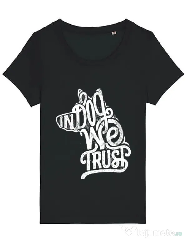 Tricou STANLEY STELLA dama In dog we trust Negru