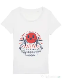 Tricou STANLEY STELLA dama Hello sunset Alb