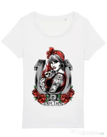 Tricou STANLEY STELLA dama Lady luck Alb