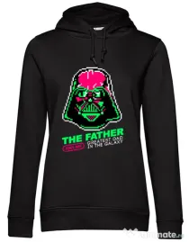 Hoodie dama cu gluga Join the father Negru