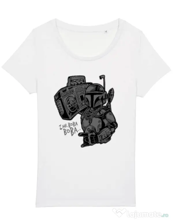 Tricou STANLEY STELLA dama Mr Boba Boba Alb
