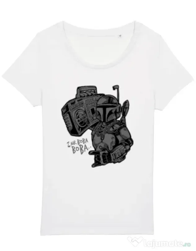 Tricou STANLEY STELLA dama Mr Boba Boba Alb