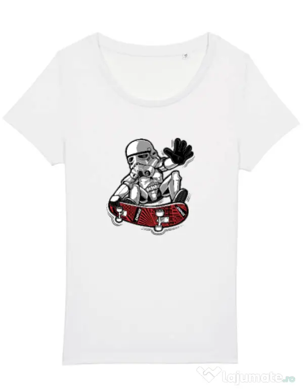 Tricou STANLEY STELLA dama Trooper trick Alb