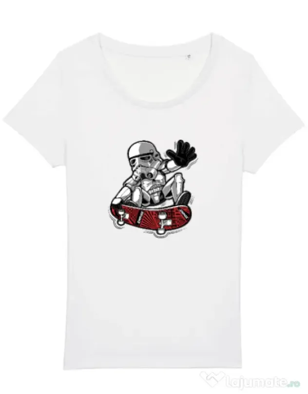 Tricou STANLEY STELLA dama Trooper trick Alb