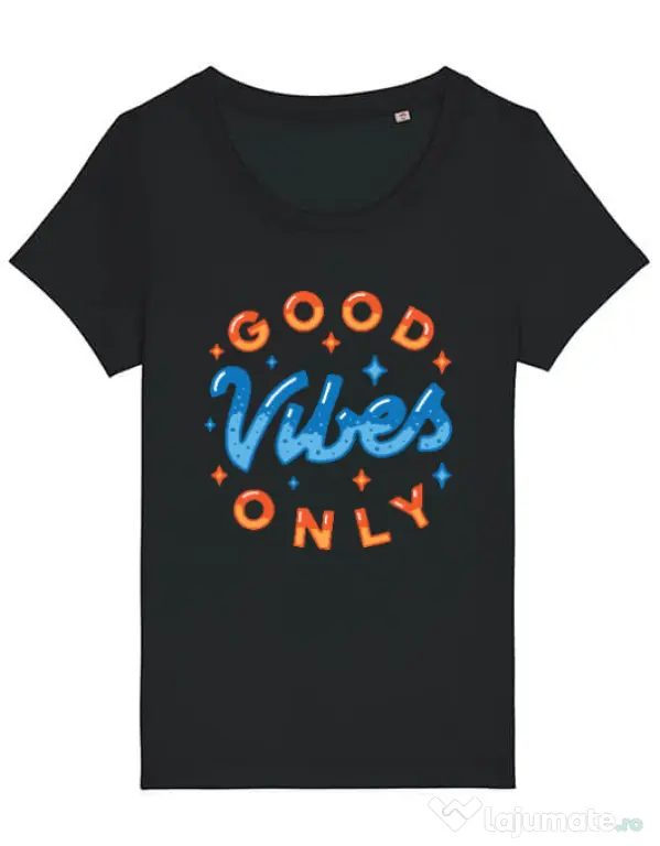 Tricou STANLEY STELLA dama Good vibes only Negru