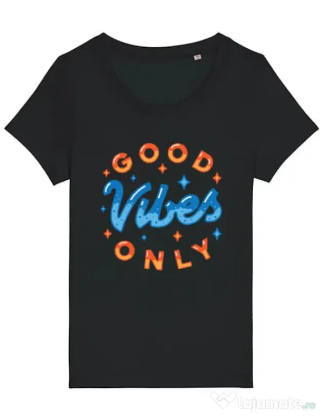 Tricou STANLEY STELLA dama Good vibes only Negru