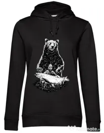 Hoodie dama cu gluga Bearware Negru