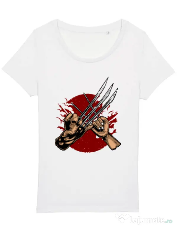 Tricou STANLEY STELLA dama Like father like daughter Alb
