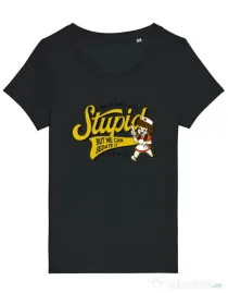 Tricou STANLEY STELLA dama Can\'t fix stupid Negru
