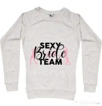 Bluza Petrecerea burlacitelor ADLER Sexy bride team Migdala melanj