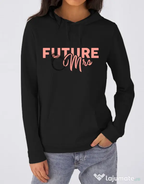 Hoodie Mireasa B&C Future Mrs Negru