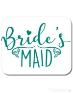 Mousepad personalizat Brides maid Alb