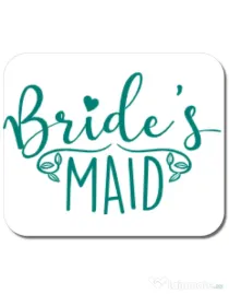 Mousepad personalizat Brides maid Alb