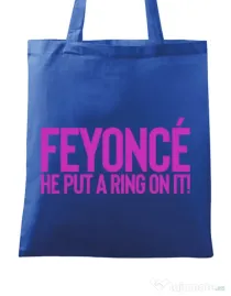 Sacosa personalizat Mireasa Feyonce Albastru regal