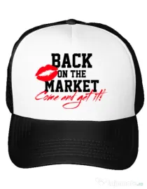Sapca personalizata Burlacite Back on the market Alb