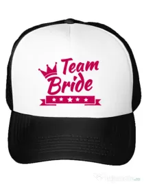 Sapca personalizata Burlacite Team Bride Alb