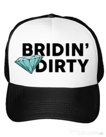 Sapca personalizata Mireasa Bridin dirty Alb