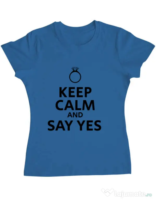 Tricou Mireasa ADLER Say yes Albastru azuriu