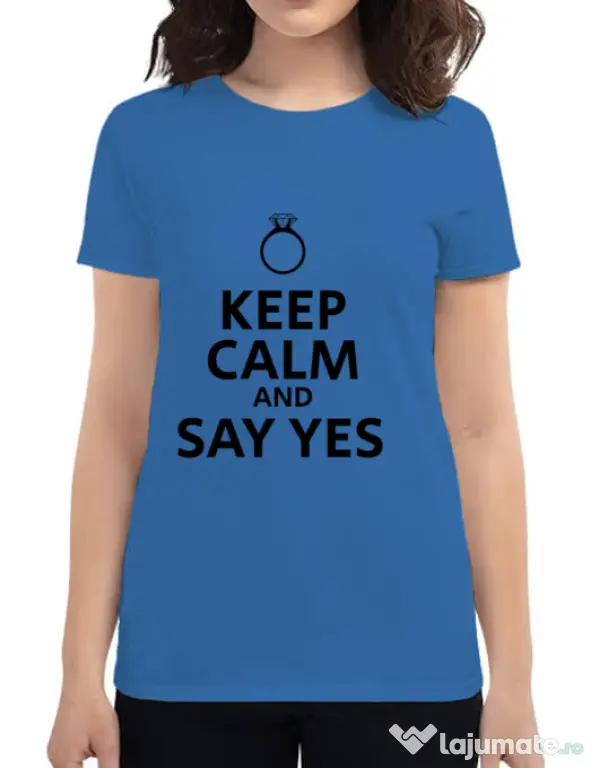 Tricou Mireasa ADLER Say yes Albastru azuriu