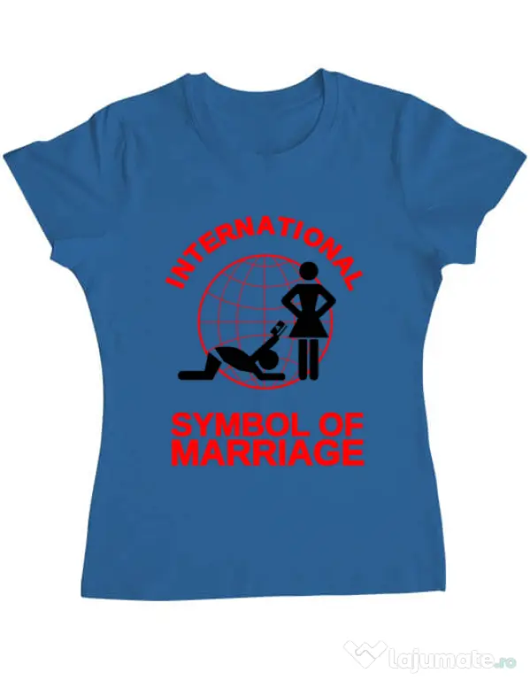 Tricou Mireasa ADLER Symbol of marriage Albastru azuriu