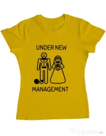 Tricou Mireasa ADLER Under new management Galben