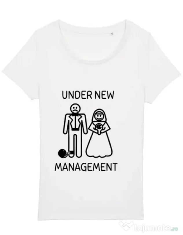 Tricou Mireasa STANLEY STELLA Under new management Alb