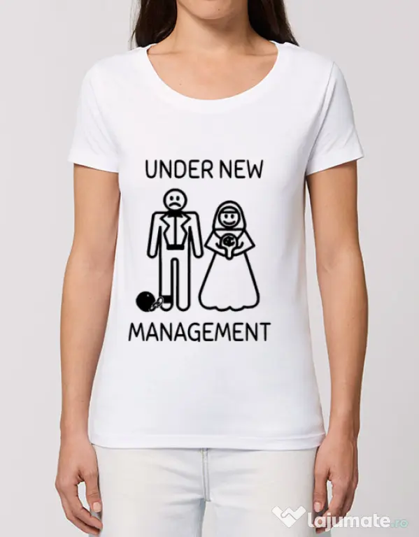 Tricou Mireasa STANLEY STELLA Under new management Alb