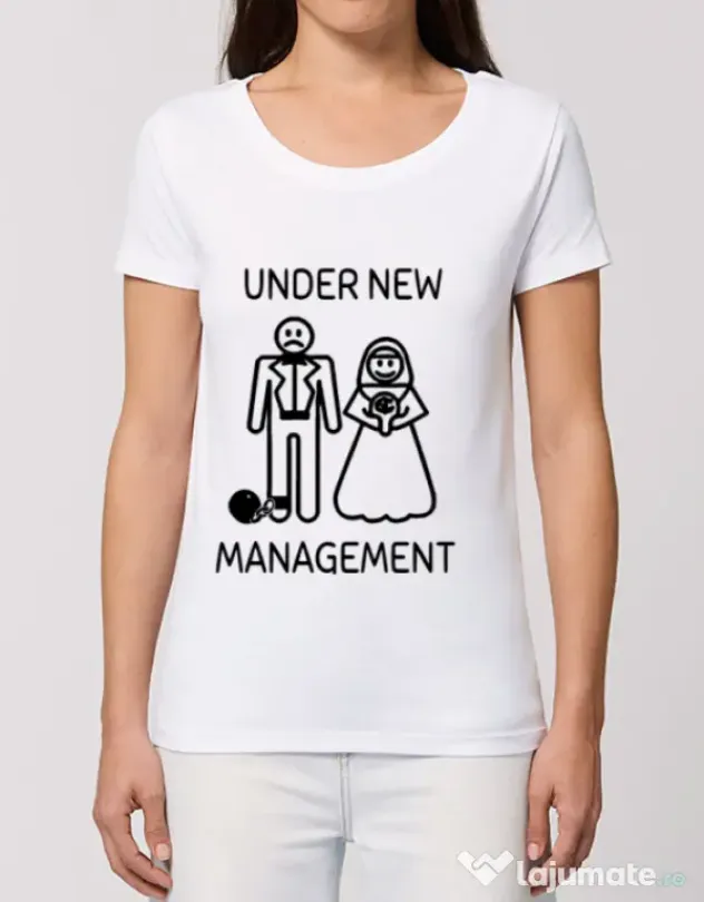 Tricou Mireasa STANLEY STELLA Under new management Alb