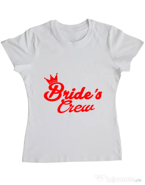 Tricou Petrecerea burlacitelor ADLER Brides crew Alb