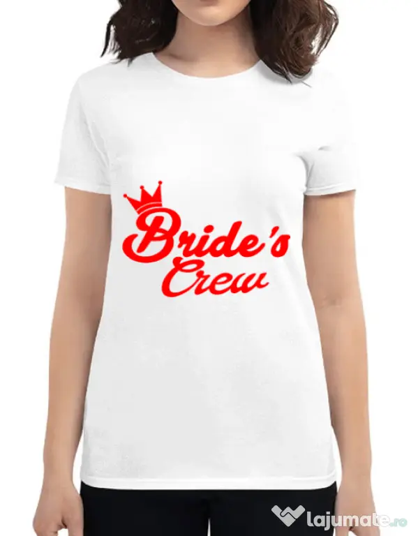 Tricou Petrecerea burlacitelor ADLER Brides crew Alb