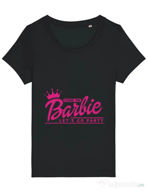 Tricou Petrecerea burlacitelor STANLEY STELLA Come on Barbie Negru