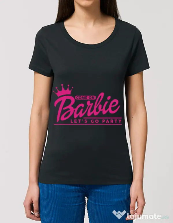 Tricou Petrecerea burlacitelor STANLEY STELLA Come on Barbie Negru