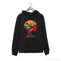 Hanorac personalizat negru unisex Grinch stole Christmas