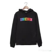 Hanorac personalizat negru unisex Unicorn 