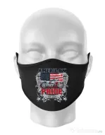 Masca personalizata reutilizabila American pride Negru