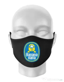 Masca personalizata reutilizabila Bananana Negru