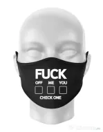 Masca personalizata reutilizabila Check one Negru