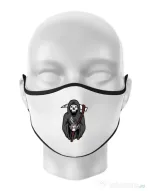 Masca personalizata reutilizabila Coffee Reaper Alb