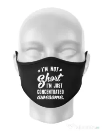 Masca personalizata reutilizabila Concentrated awesome Negru