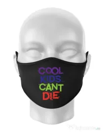 Masca personalizata reutilizabila Cool kids Negru
