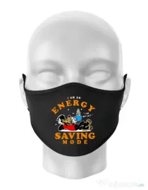 Masca personalizata reutilizabila Energy saving mode Negru