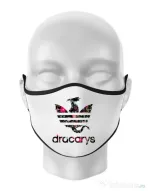 Masca personalizata reutilizabila Flower dracarys Alb