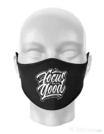 Masca personalizata reutilizabila Focus On The Good Negru