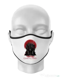 Masca personalizata reutilizabila Game of Clones Alb