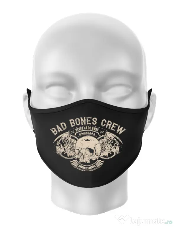 Masca personalizata reutilizabila Grim reaper Negru
