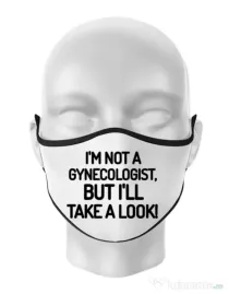 Masca personalizata reutilizabila Gynecologist Alb